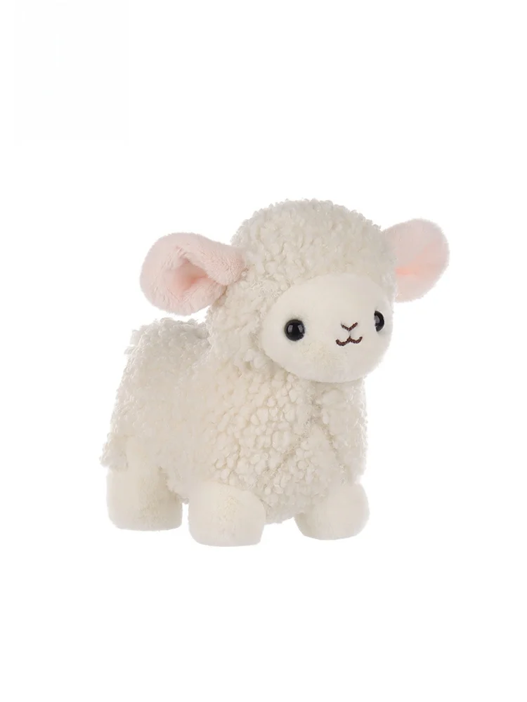 

Очаровательная плюшевая игрушка-овечка, кукла, подарок на день рождения для детей, мальчиков и девочек, мягкая кукла-игрушка с наполнителем из ПП-хлопка, универсальная.