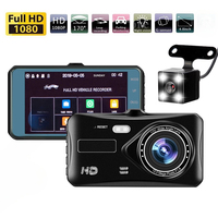 6G Lens Car Camera Front Record Dual DVR Loop Recording Dash Cam Full HD 1080P Drive Recorder Night Vision Dashboard the 4.0inch