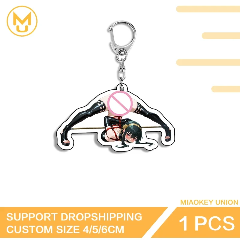 NSFW Binding Jack O Pose Yor Forger Keyring Transparent Hot Selling Alluring Posture Acrylic Props Unique Jewelry DIY Decoration