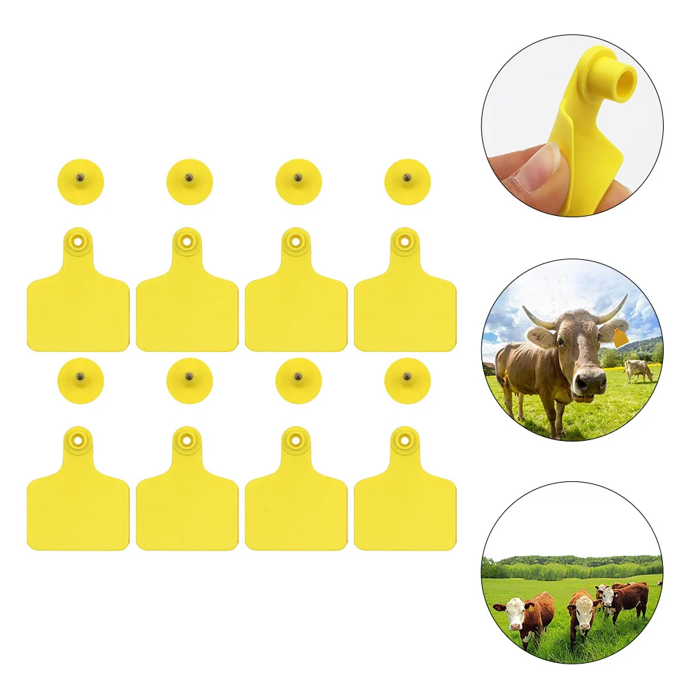 100 قطعة علامة أذن البقرة المهنية دائم مانعة لتسرب الماء الماشية معرف العلامات فارغة الماشية اكسسوارات إدارة الألوان #3