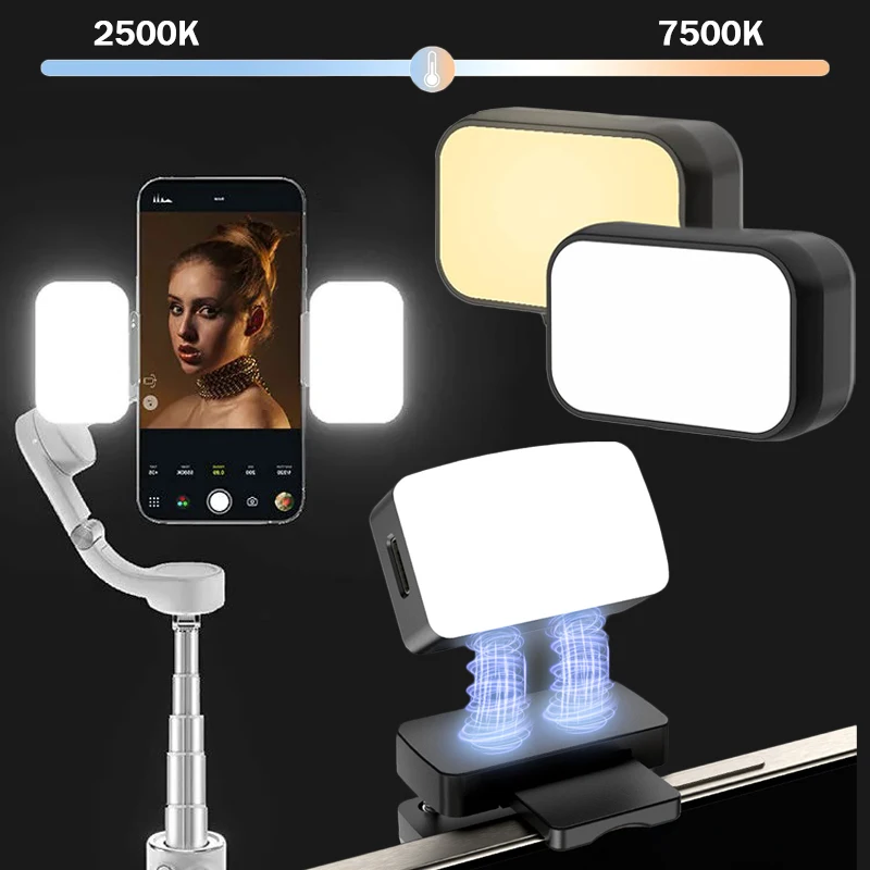 

Magnetic Mobile Fill Light Mini LED Flashes for DJI OSMO Handheld Camera Long-Lasting Adjustable Protable Selfie Lights