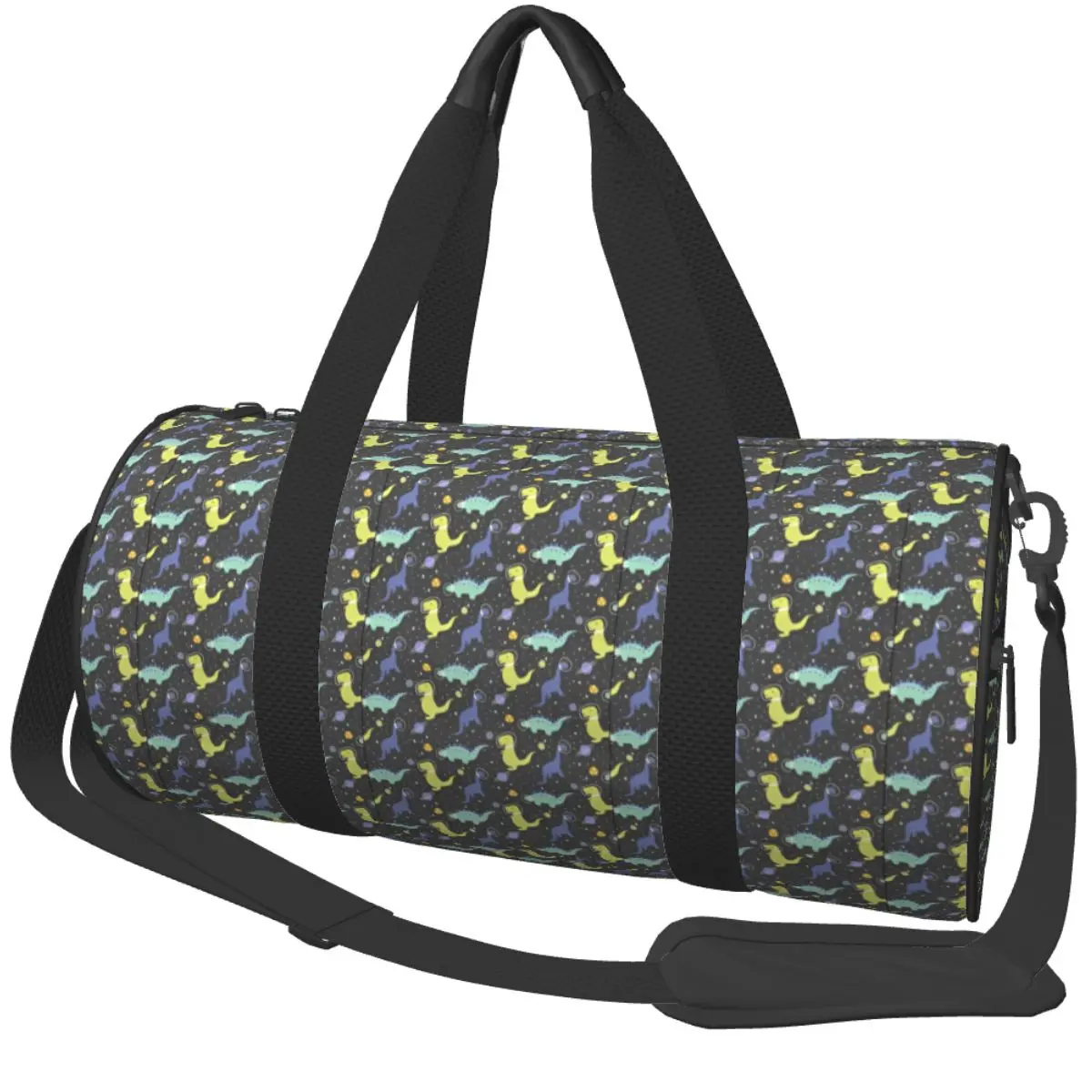 

Милые динозавры в космосе, спортивная сумка, оксфордские спортивные сумки с обувью, дорожная сумка на заказ, графическая сумка для фитнеса для мужчин