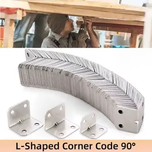 20 pieces Singing Code in the form of L 90 degrees Laminated Furniture Plate Hardware Angle Angle Support Small Connectors 6 Main Sales Metal Steer Sales - №4