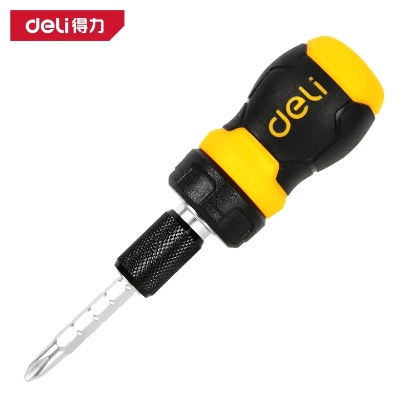 

DELI High quality ratchet screwdriver set with multifunctional adjustable Flat-head Phillips screwdriv