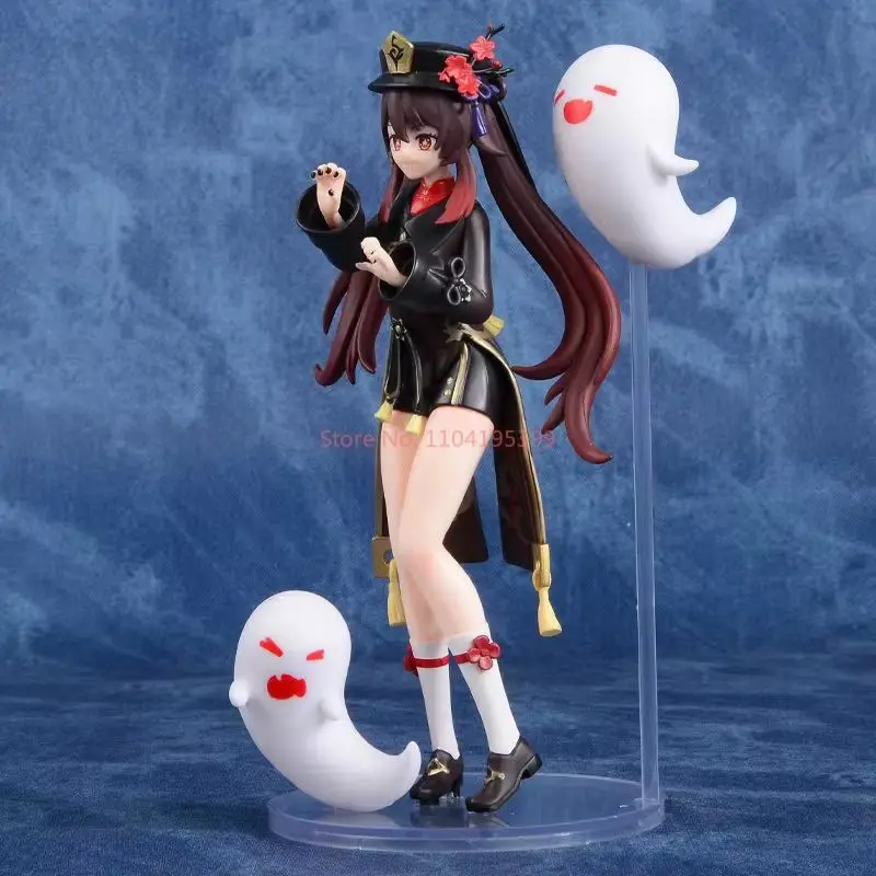 Genshin Impacto Anime Figura, Hu Tao Boneca Dos Desenhos Animados, Estatueta De Ação, Modelo De PVC, Decoração Do Escritório, Coleção Estátua Brinquedos, Em Stock