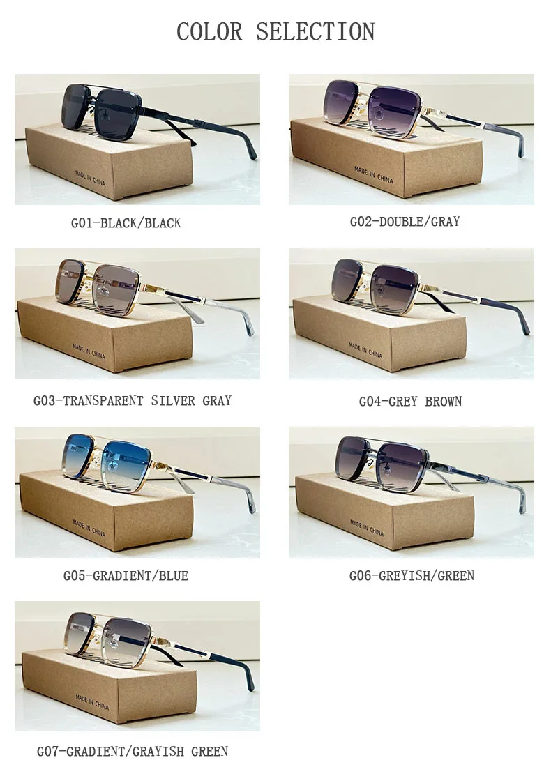 2025, Luxus-Sonnenbrille für Herren, Oculos-Trend-Sonnenbrille, Urlaub, Outdoor-Brille, Vintage-Sonnenbrille, Dropshipping, Gafas Lentes – Detail 13