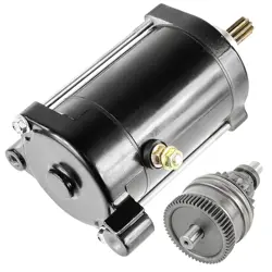 2pcs Set Starter and Bendix Compatible With Yamaha Waverunner SuperJet 700 XL700 Wave Raider Blaster 6M6-81800-10