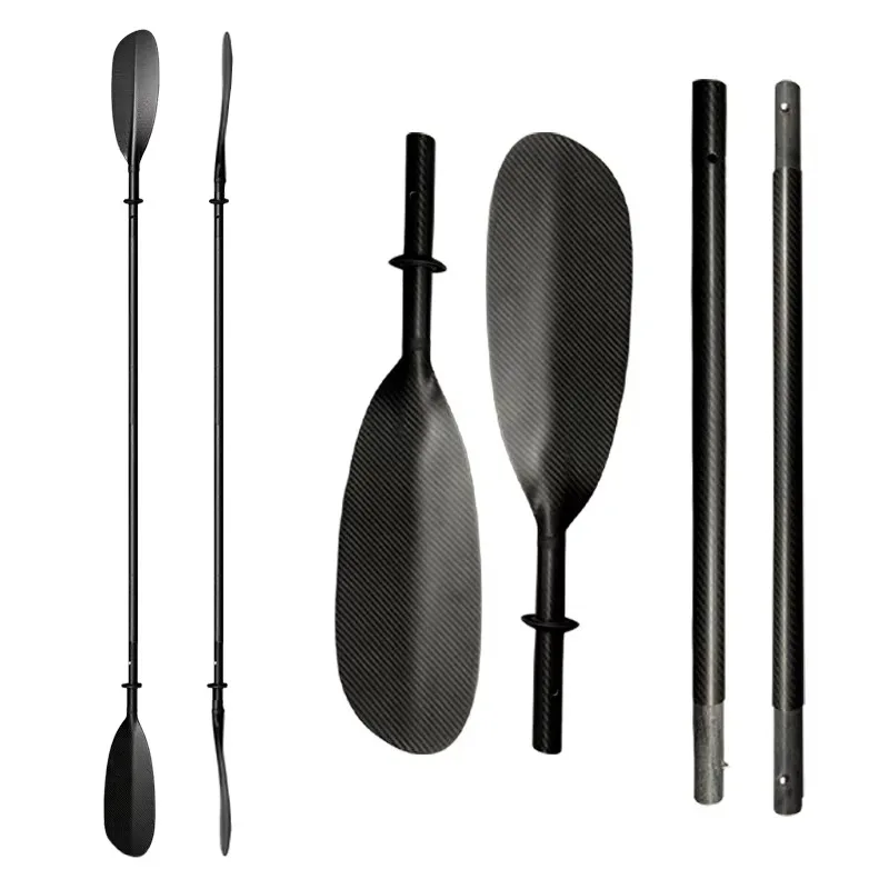 Double Headed Ocean Sea Fishing Split Divisible 4 Pc Full Carbon Fiber Kayaking Oar Carbon 4piece 4 Piece Kayak Paddle