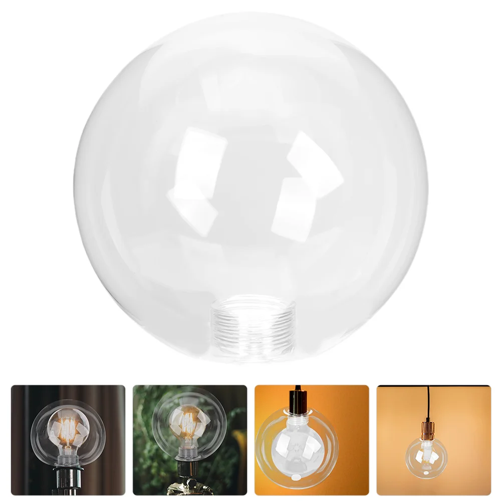 

Clear Glass Ball Shape Lampshade Household Ceiling Lamp Cover G9 Socket Lampshade Replacement glass globe lampshade