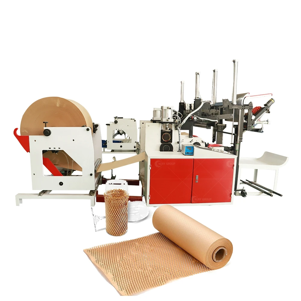 

Honeycomb Wrapping Paper Roll Cutting and Rewinding Machine Paper Perforation Machine Brown Honeycomb Paper Kraft Making Machine