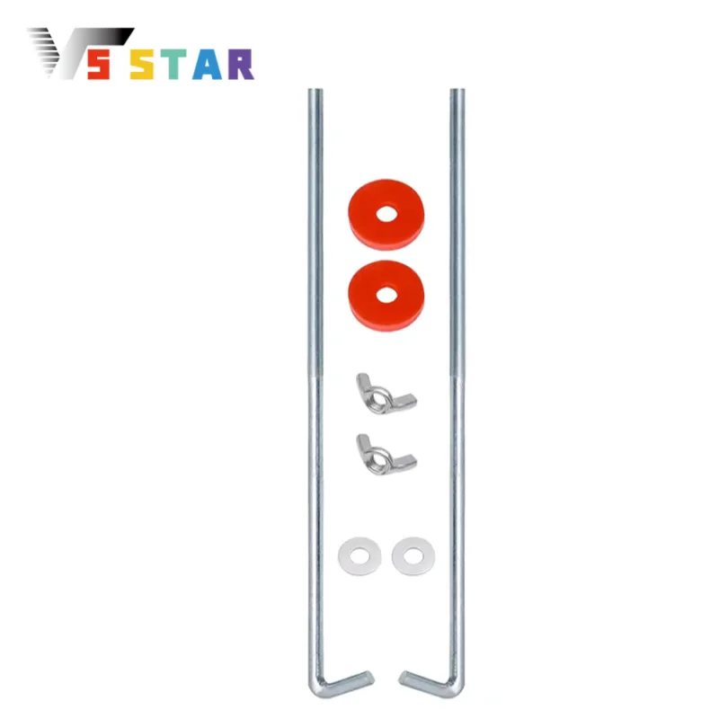 

Высококачественная нержавеющая сталь, прочный 10-дюймовый кронштейн для удержания аккумулятора J-крючок, удерживающие болты для аккумулятора GG-0003