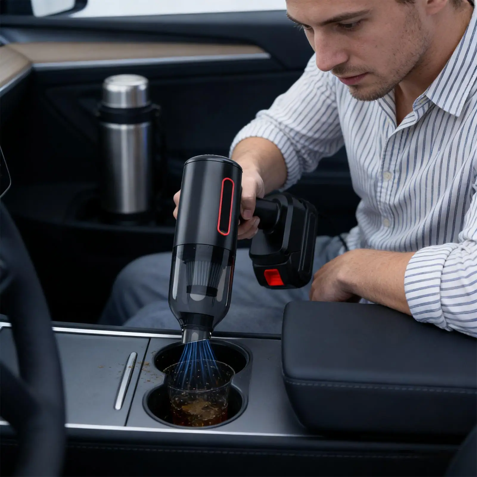 Handheld Car Vacuum Cleaner Cordless Air Duster Home Blowing and Suction Vacuum Cleaner for Truck Interior Home Couch