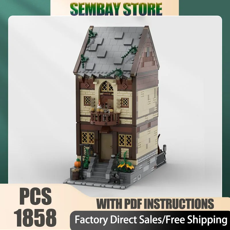 وحدات بناء المدينة نموذج Moc قوالب بناء وحدات الخيميائي منزل التكنولوجيا كتل عيد الميلاد لتقوم بها بنفسك لعبة هدايا البناء #1