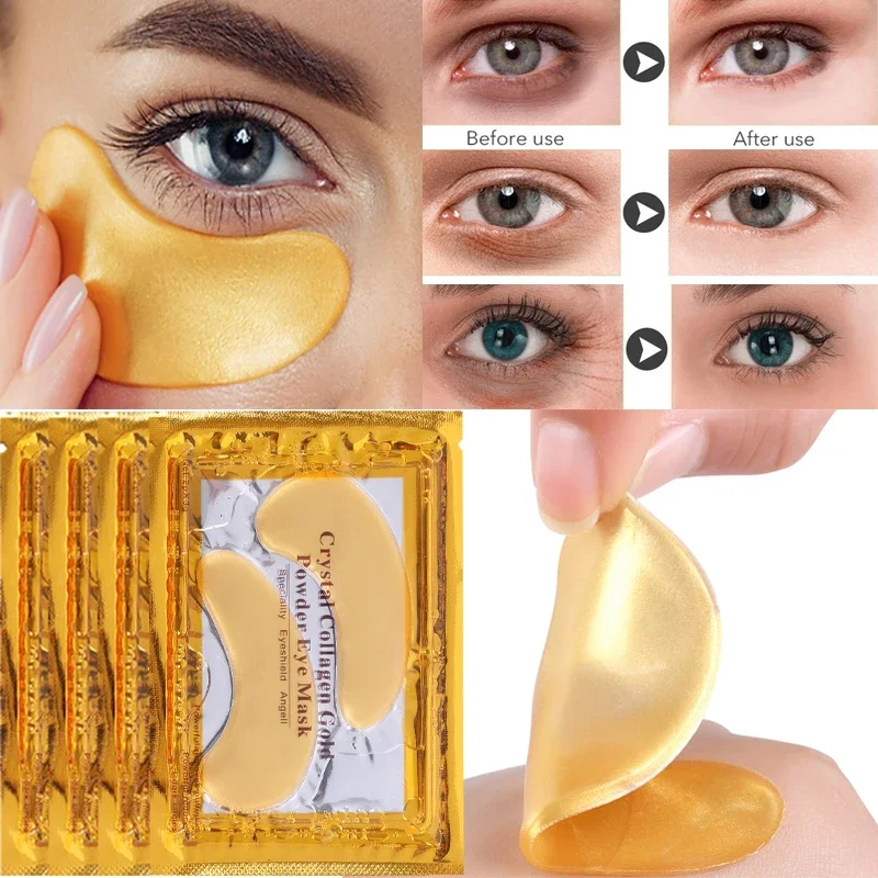 1/5/10 Pairs Collagen Crystal Eye Mask Moisturizing Gel Eye Patches Hydration Brighten Women Eyes Skin Care