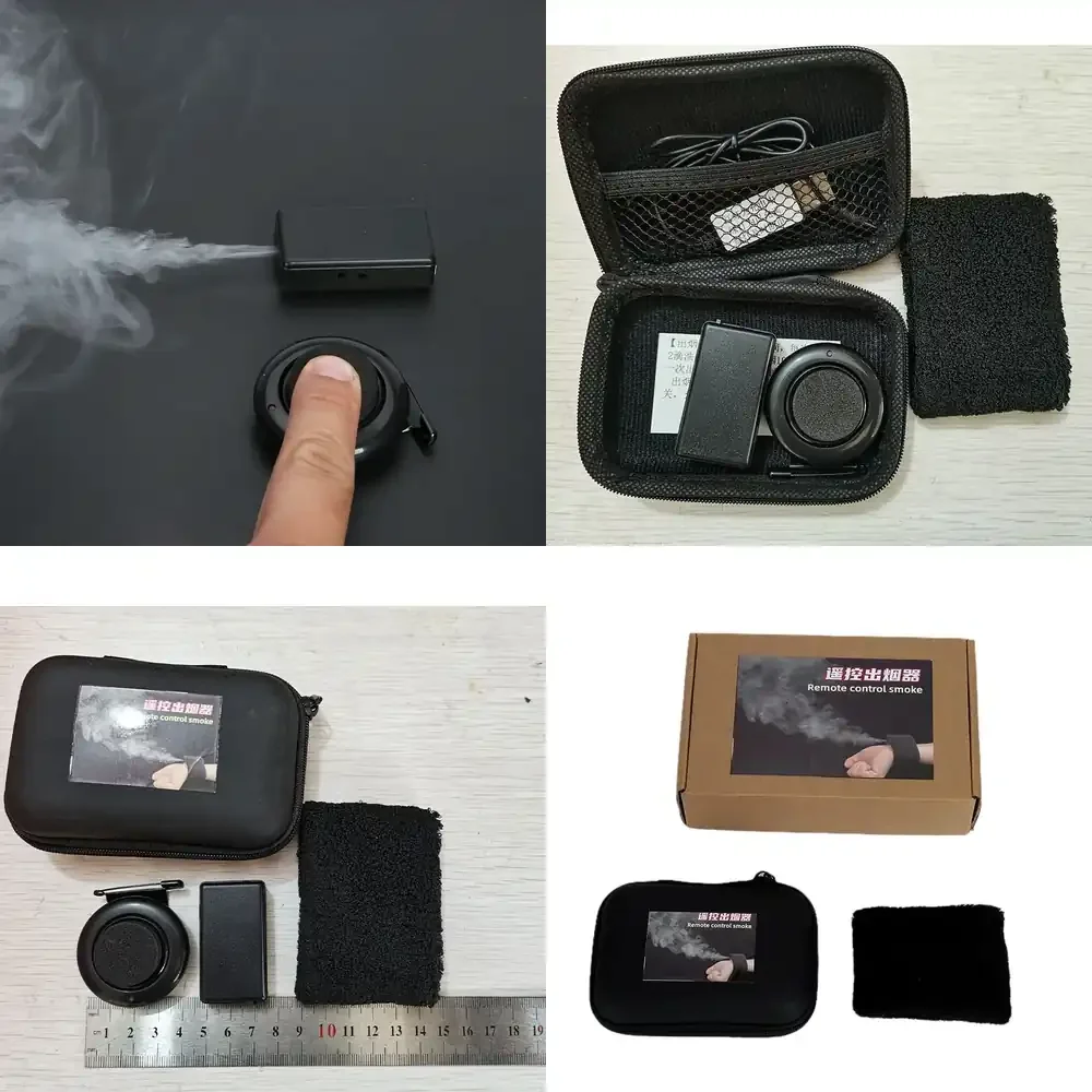 WAP01  Remote Control Mini Arm Control Smoke Device Charge Magic Tricks Flash Magician Stage Close Up Street Magic Props