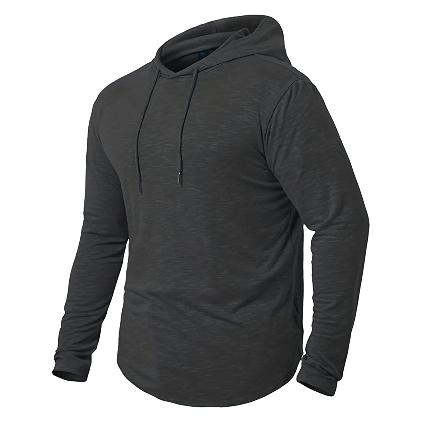 new Mens Gym Thin Hoodie Long Sleeve Hoodies With Mask Sweatshirt Casual Splice Large Mask Hoodie Sweatshirt Hooded Tops Cycling