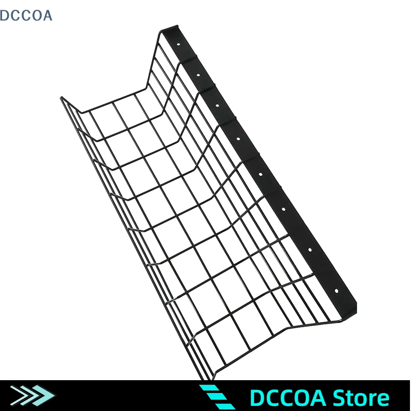 1pcs Computer Home Office Desk Under Desk Plug-in Board Network Cable Storage Bracket Item Placement Tray