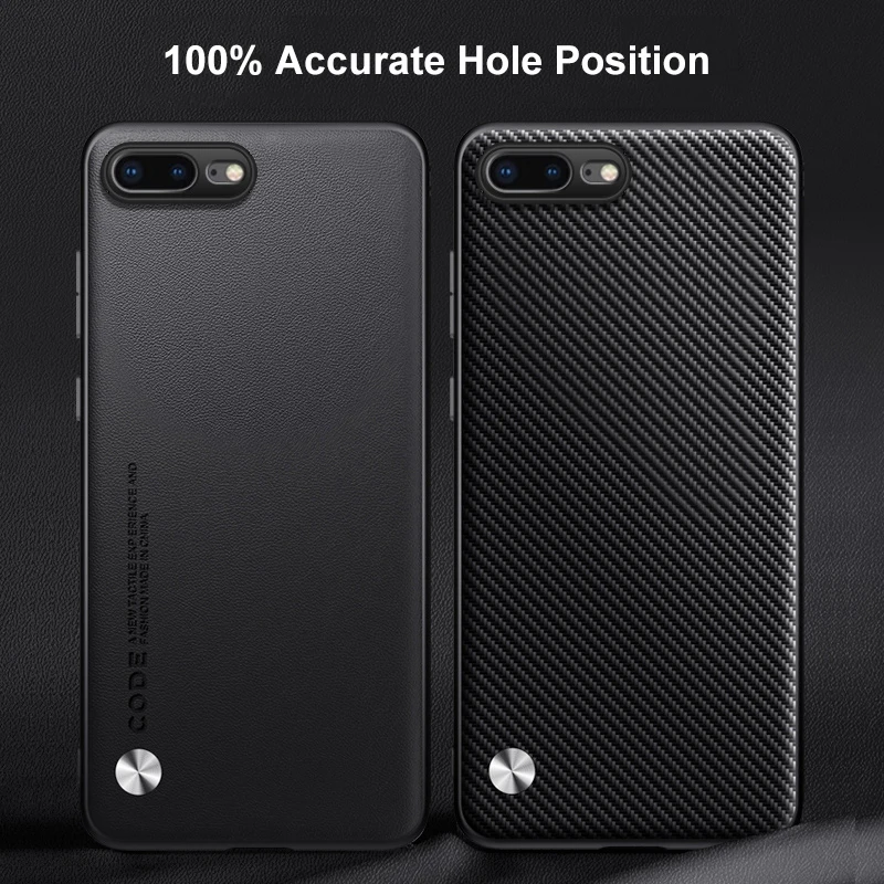 Luxury PU Leather Case For iPhone 7 8 Plus Back Cover Matte Silicone Full Protection Phone Case For iPhone 7 Plus 7Plus Coque