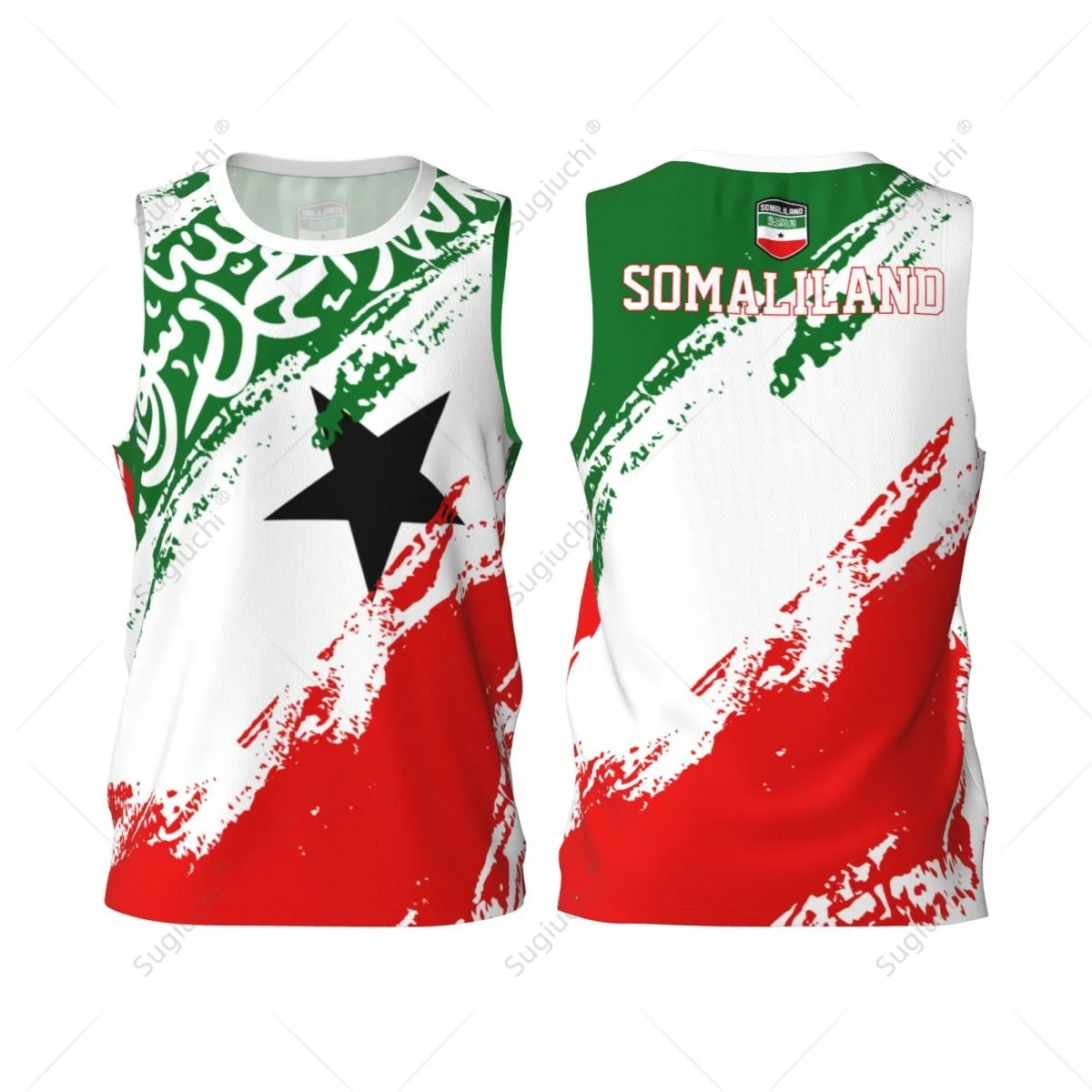 Men Basketball Sports Somaliland Flag Running Fitness Multifunction Jersey Sleeveless shirt Custom Name Nunber Exclusive