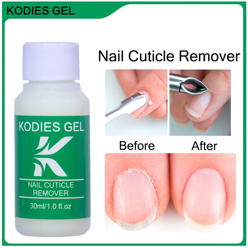 KODIES – dissolvant professionnel pour cuticules, GEL, adoucissant, liquide, exfoliant, traitement à l'huile, adoucit la peau morte, pour manucure, 30ml