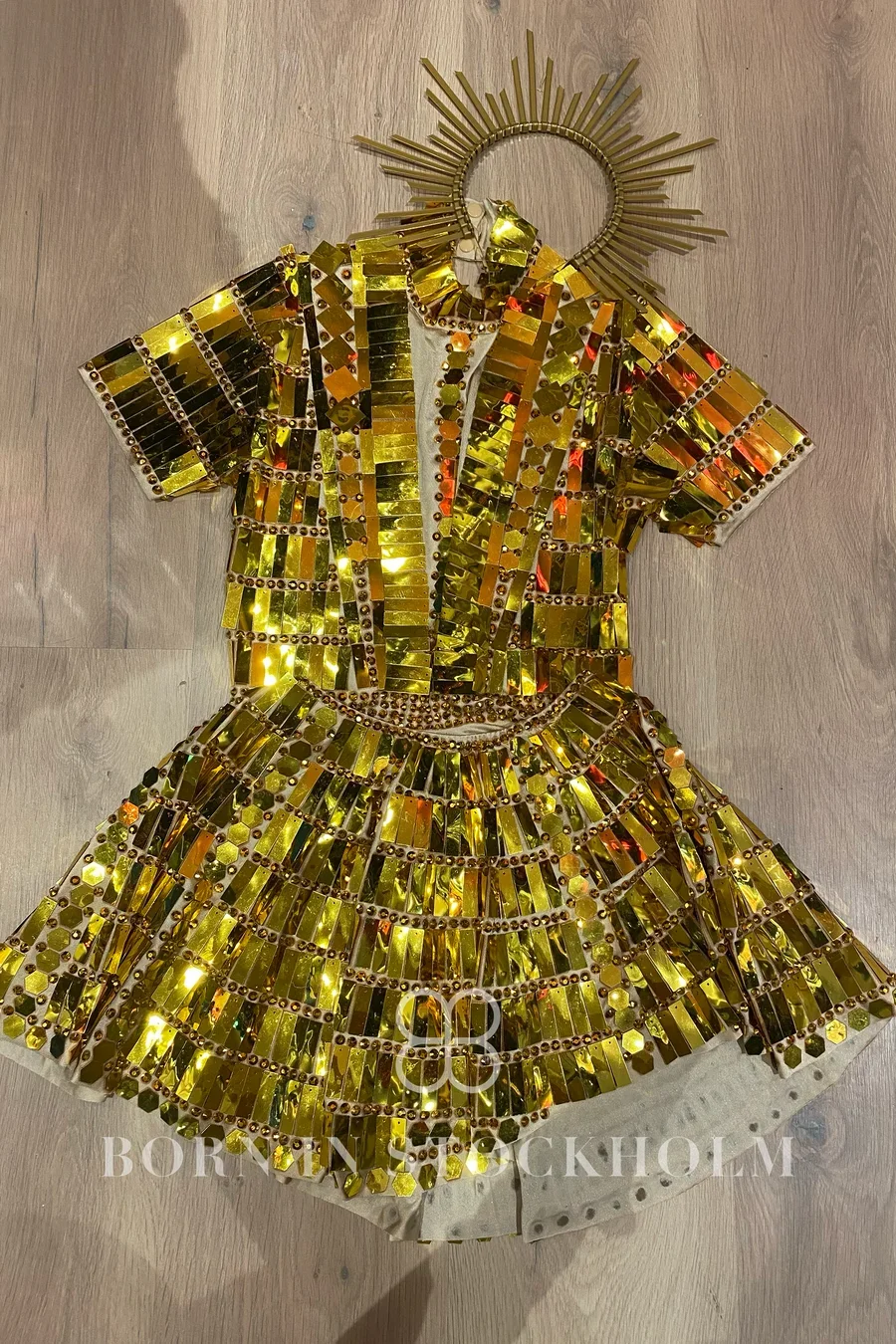 Sexy Gold paillettes Crystal Birthday Party A Line Dress Show Dance Wear Big Size Ladies Club Dress Women Short Prom Evening Dress