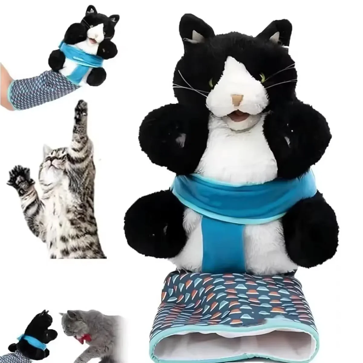 

Interactive Cat Pet Toy Gloves - Catnip-Filled Wrestling Dolls for Engaging Fun Puppet Cat Toys for Cats Cat Supplies