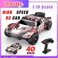 1/10 Light Brushed Motor RC Car 4WD 40KM/H High-speed Drift Remote Control Cars Monster Truck Zabawki dla chłopców Prezenty dla dzieci THE LINK