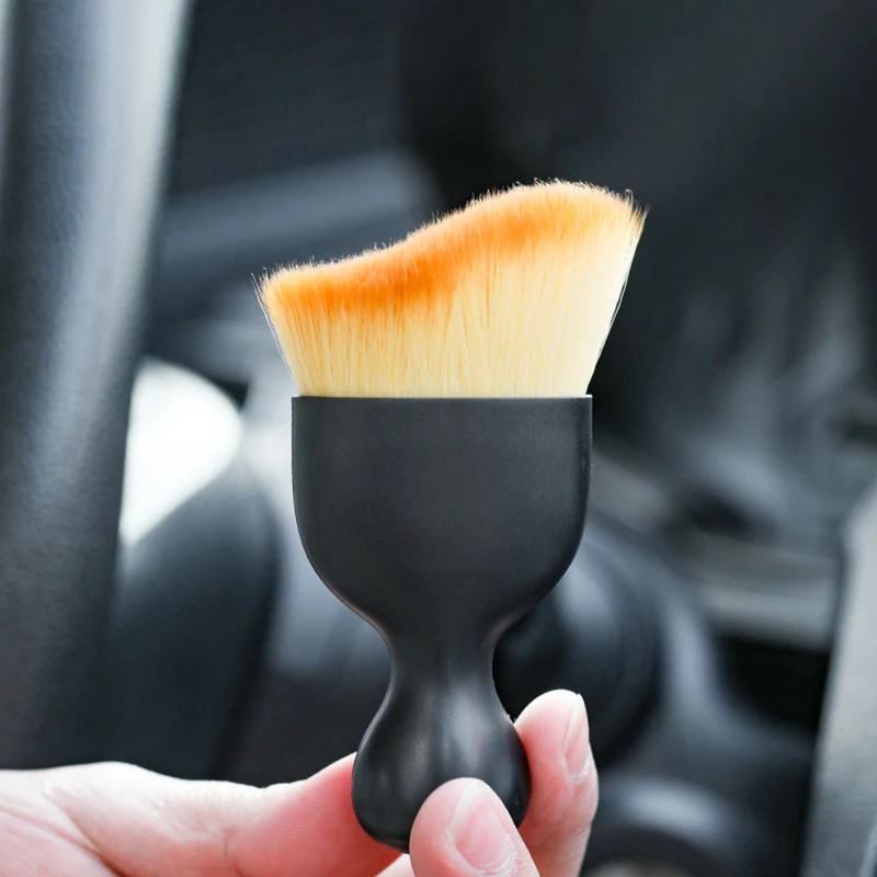 1Pc Car Interior Cleaning Tool Air Conditioner Air Outlet Cleaning Brush Car Brush Car Crevice Dust Removal Artifact Brush