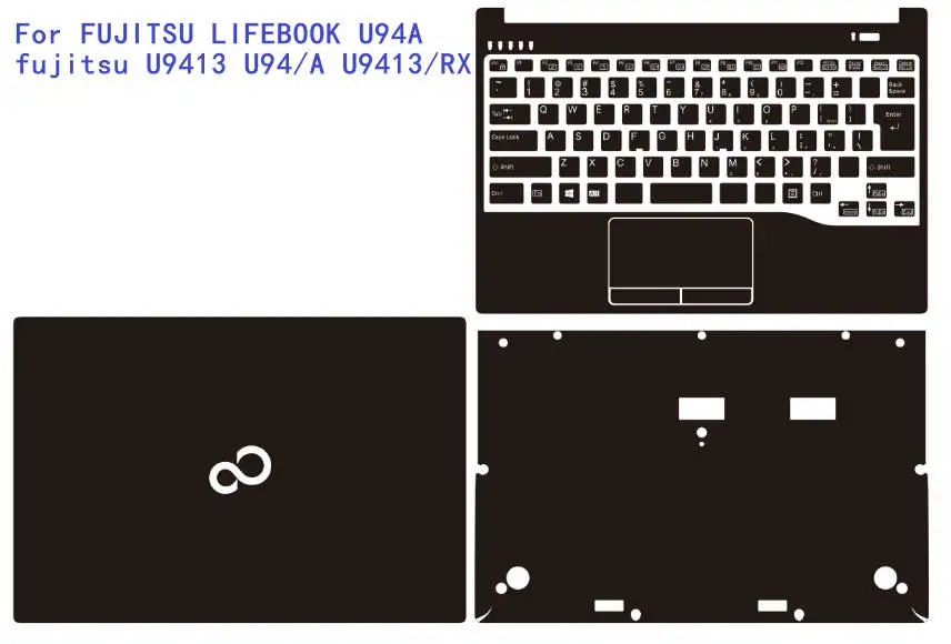 for FUJITSU LIFEBOOK U94A fujitsu U9413 U94/A U9413/RX Pre Cut Laptop Vinyl Decal Cover Sticker Skin Protector