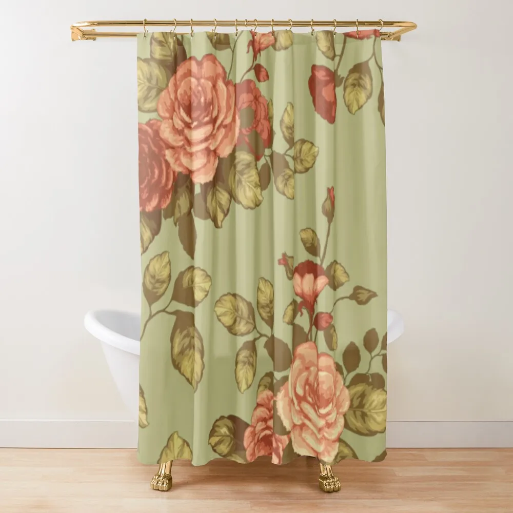 

ROSE BUNCH Shower Curtain Bathroom Deco Bathroom Shower Set Waterproof Fabric Shower Waterproof Bath And Anti-Mold Curtain