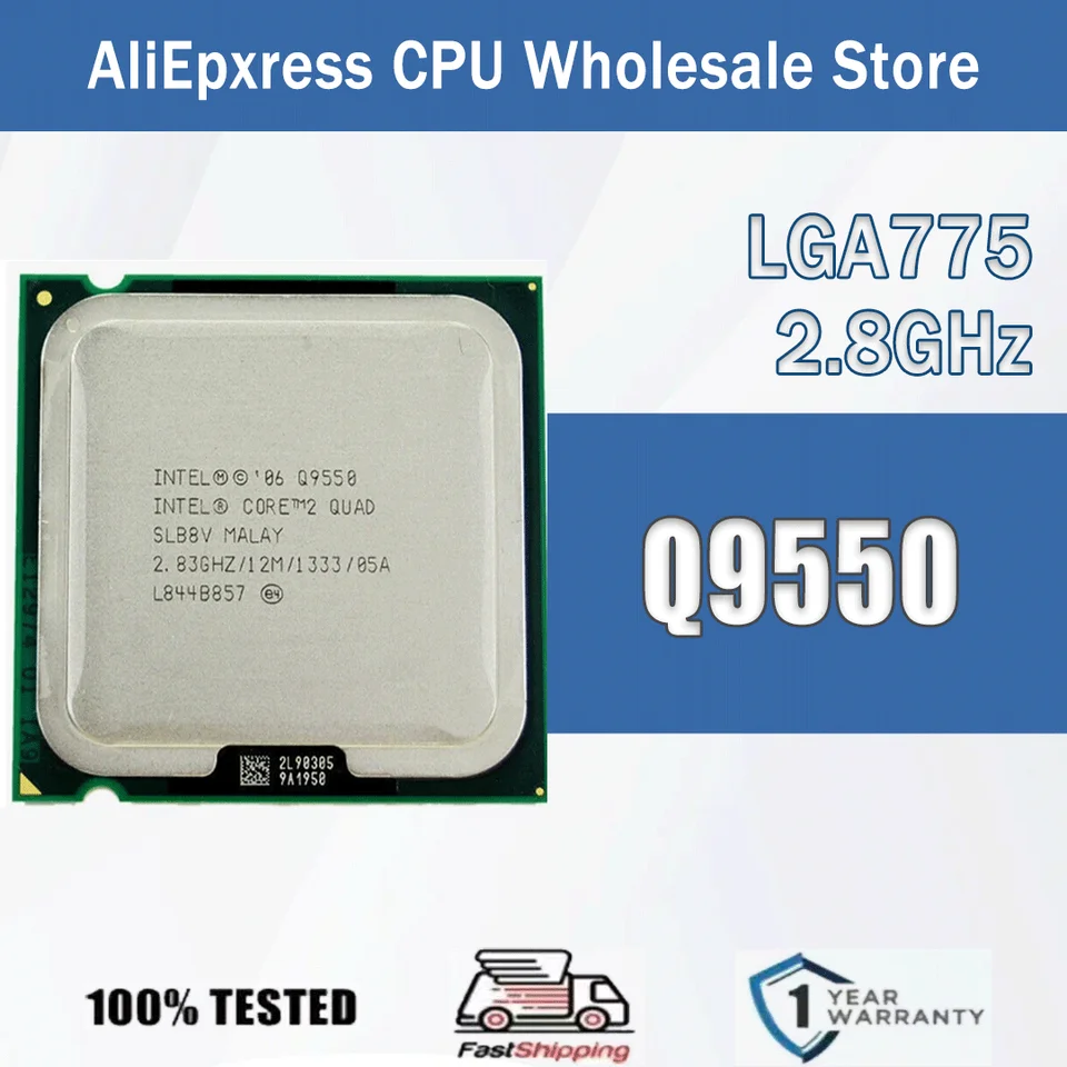 4コアCPU Core2 Quad Q9505 LGA775 Intel Core Q9550 2.8 GHz Quad