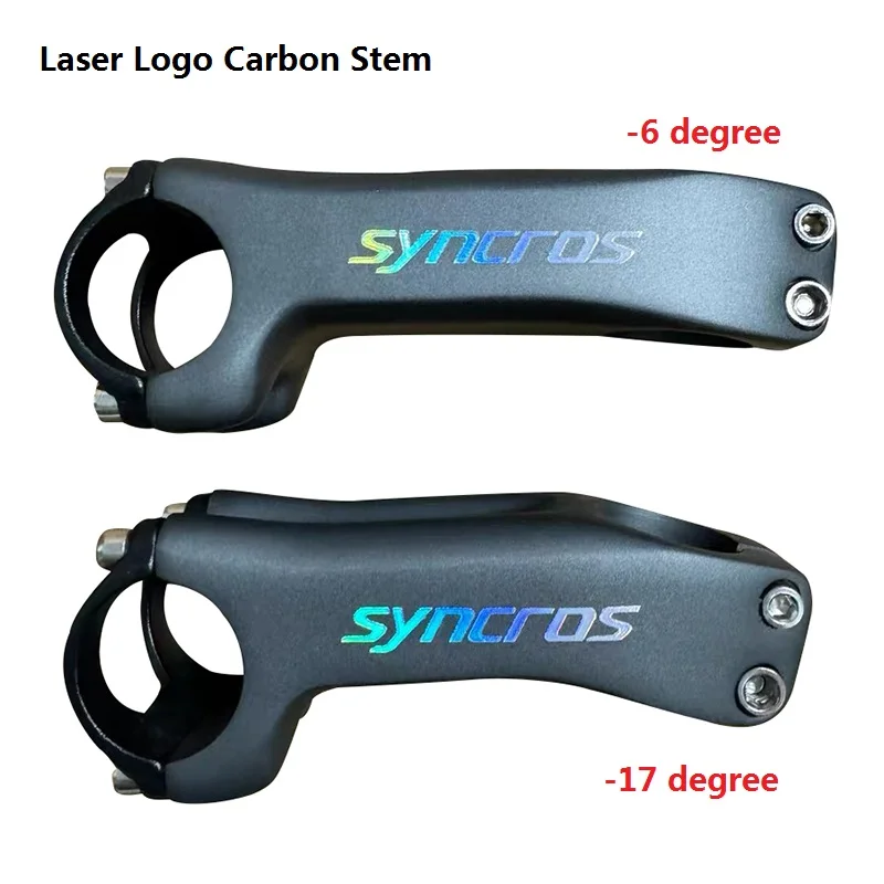 Syncros Super Light Full Carbon Vorbau Laser Logo MTB Mountain Road Fahrrad Vorbau Fahrrad Teile 28,6/31,8*70/80/90/100/110/120/130mm