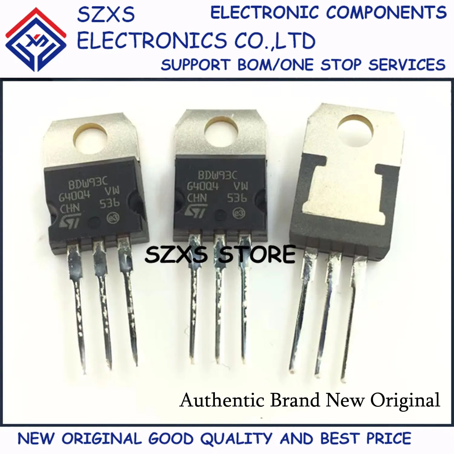 New Original 10Pcs BDW93C BDW94C TO-220 Darlington Transistor In Stock Electronic Components Good Quality