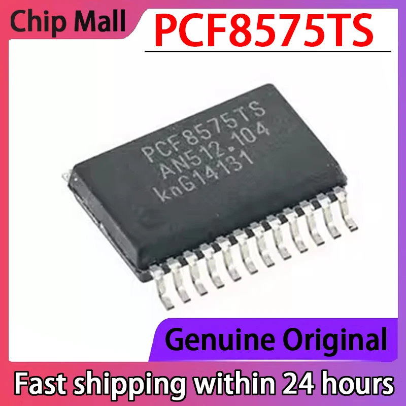 2PCS PCF8575TS PCF8575 SSOP-24 16 Bit Input/output Expander Chip Original Stock