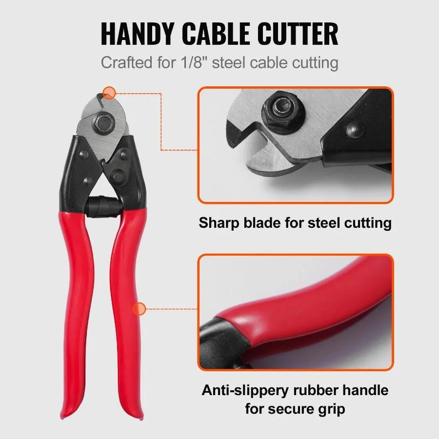 T316 Deck Railing Cable 1 8 Stainless Steel Wire Rope 300 ft with Cutter Kit 7x7 Strands Construction Marine Aircraft Grade fo