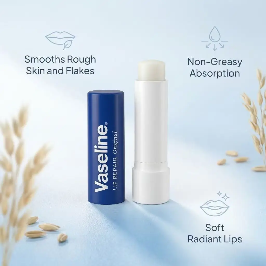Vaseline Original Lip Balm Long Lasting Moisturizing Lip Repair Hydrating Care for Dry Chapped Lips Daily Makeup Primer