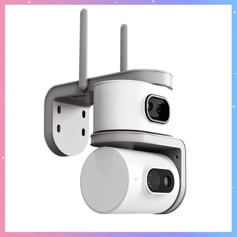 camera-de-surveillance-cb011-3mp-3mp-2-objectifs-2-ecrans-suivi-automatique-alarme-sonore-vision-nocturne-couleur-enregistrement-24-7-cctv