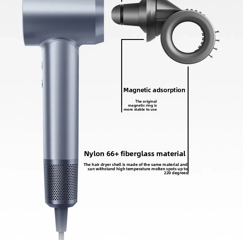 Capot de séchage pour sèche-cheveux Laifen LF03/SE, buse de collecte lisse de 2e génération, accessoires de coiffure moelleux et bouclés
