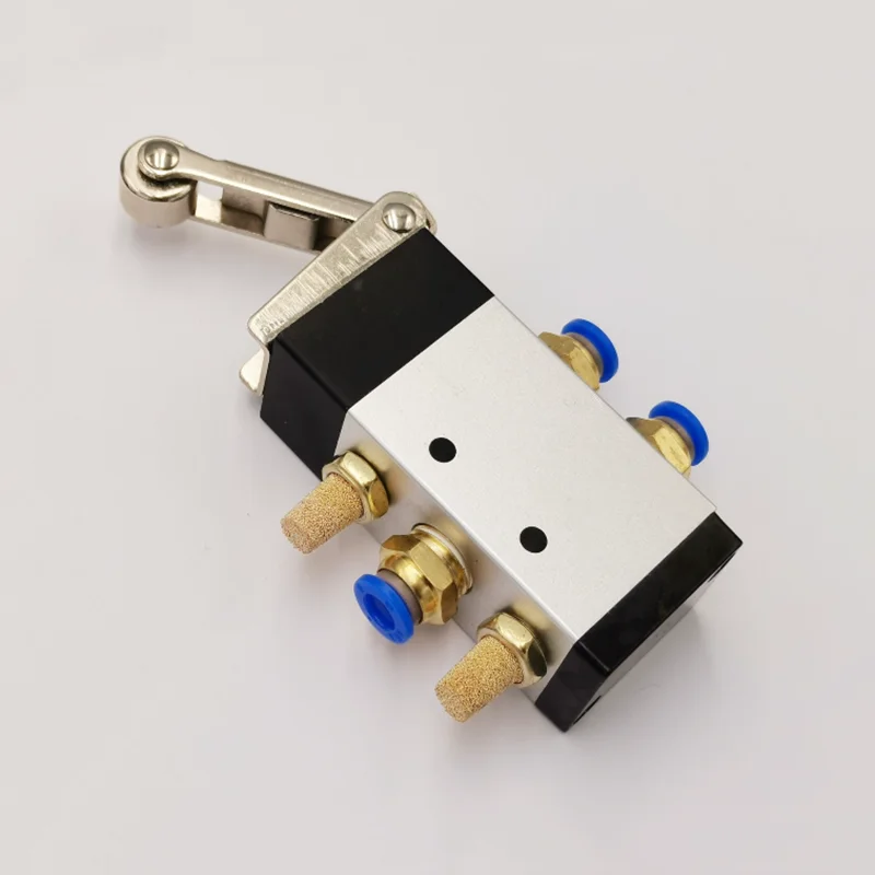 MV-09 الأسطوانة رافعة 2 موقف 5 طريقة عجلة التمرير صمام ميكانيكي MV522R مخرج مداخل الهواء 1/4 "العرض 1/8"