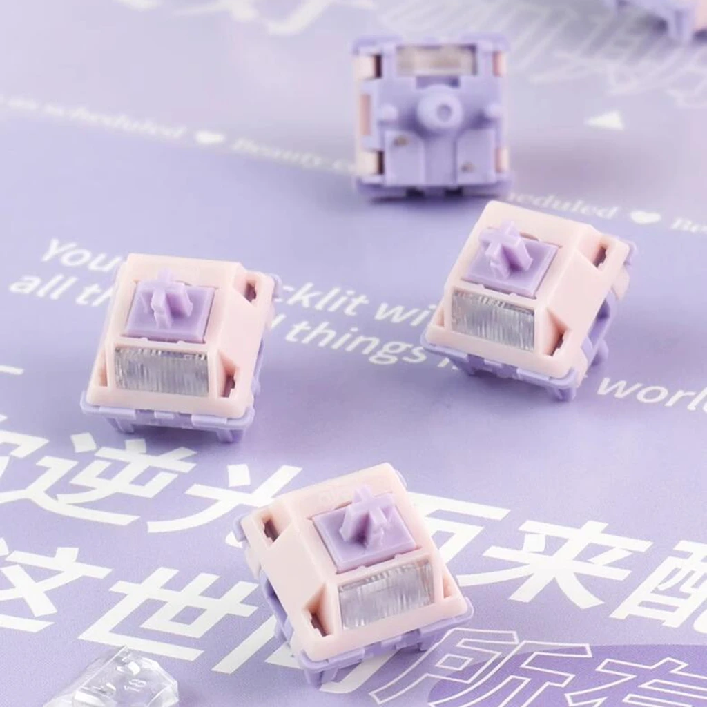 MMD Princess V4 Switch Big Light guide Linear 28g 38g 45g 53g HIFI Sound Mechanical Keyboard Switches Lubricated LY Smooth stalk