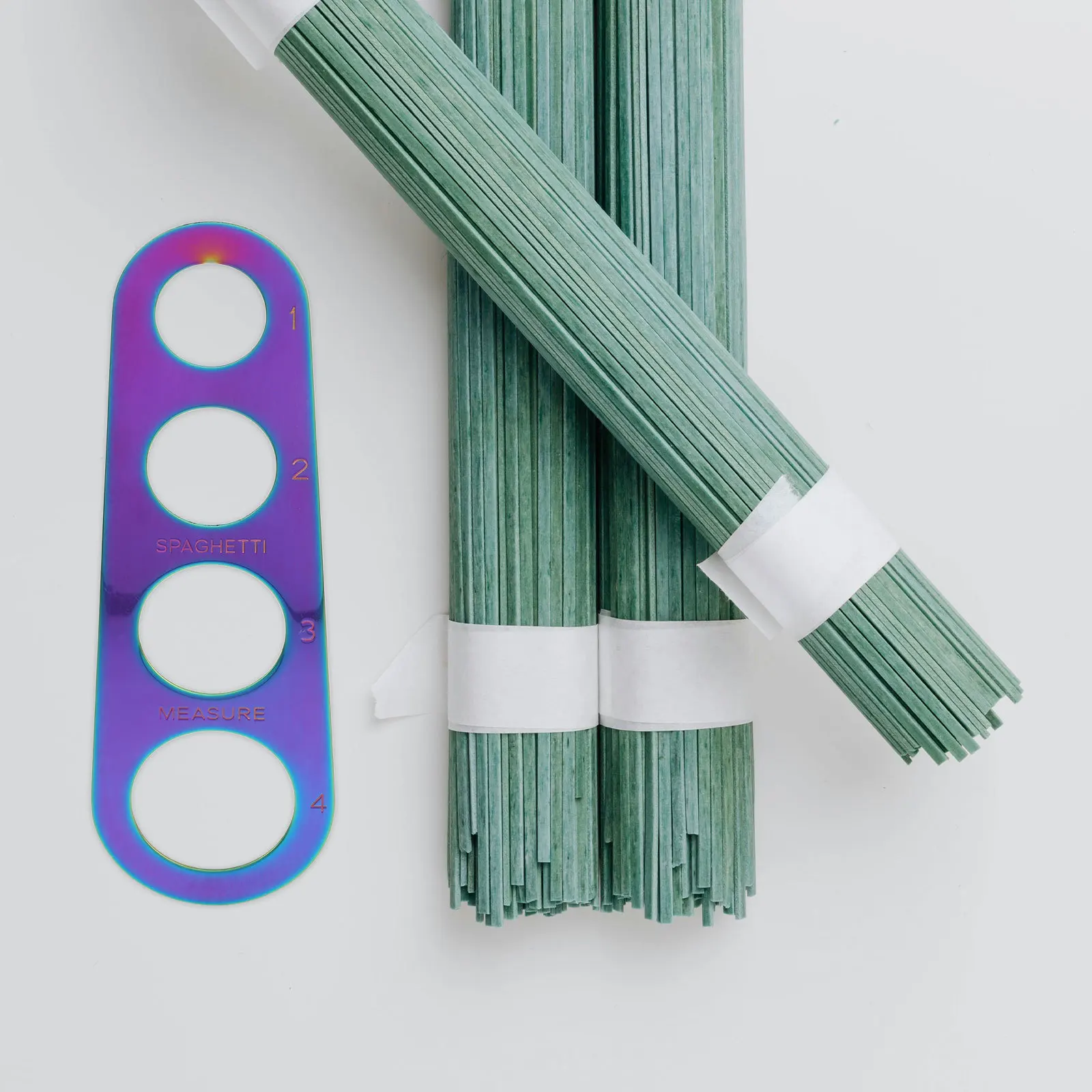 

Stainless Steel 430 Pasta Measurer Colorful Four Hole Design Portion Size Measuring Tool Spaghetti Cooking Accessories