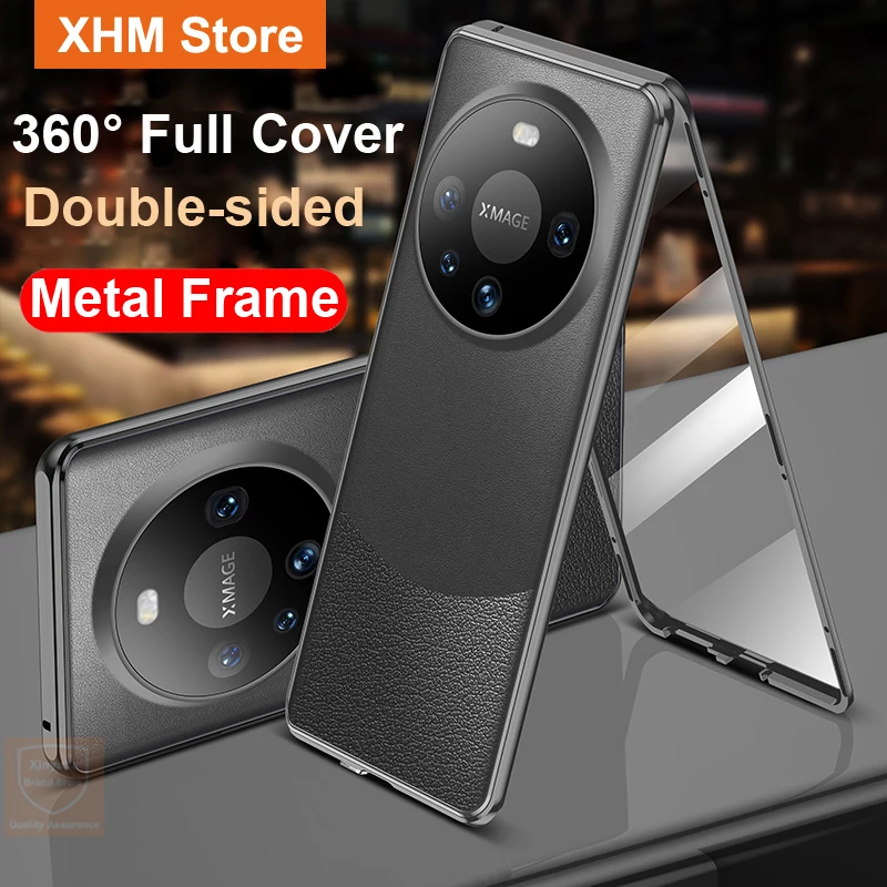 

360 Full Body For Huawei Mate 60 Pro Case Tempered Glass Case For Huawei Mate 60 Pro Mate60 Flip Leather Cover Metal Bumper Skin