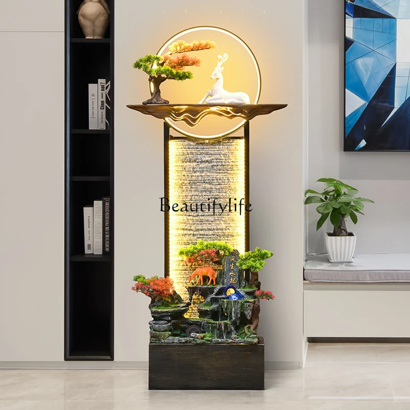 

Flowing water rockery fountain water feature decoration porch housewarming lucky landing ornament