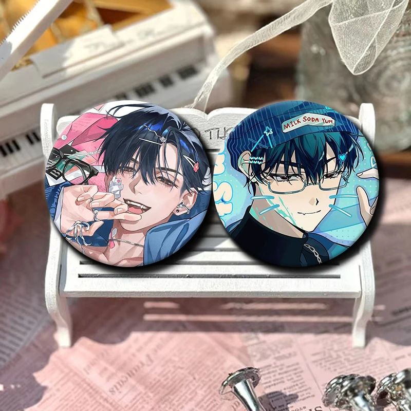 58mm Anime Alien Stage Lvan Button Pins for Backpack Decor Cartoon Character Lvan Round Brooch