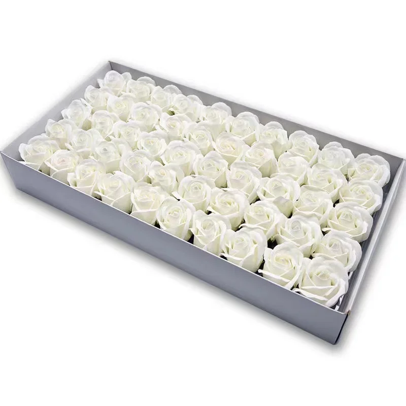 Spilewka 50 teile/los Künstliche Blume Rosen Köpfe Dia4,5 cm Schönheit Hochzeit Valentinstag Geschenk Rosen Bouquet Home Party Dekoration Blumen 8