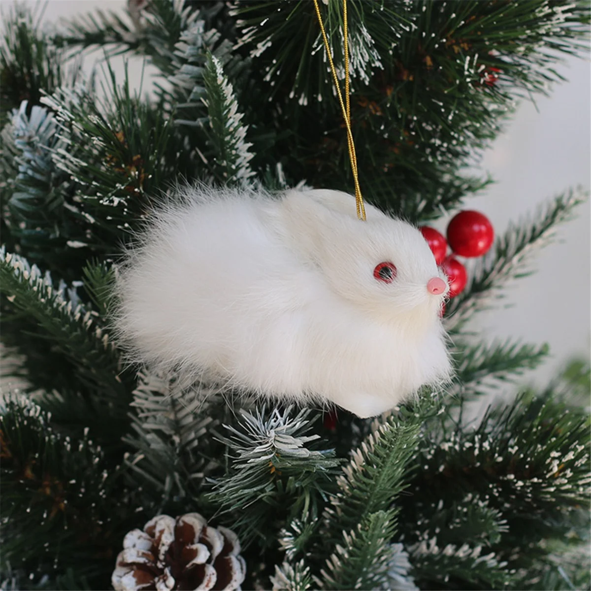 A71Z Simulated Squirrel Gift Animal Model Holiday Decoration