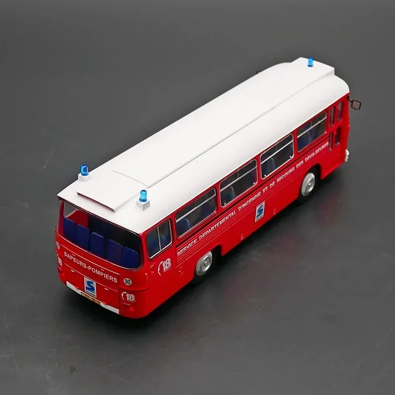 

IXO 1:43 Saviem SC 5 P Fire Truck Bus Alloy Car Model Classics Adult Souvenir Gift Static Display
