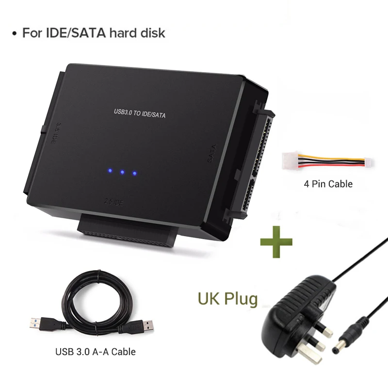 USB 3.0 naar SATA IDE Harde Schijf Adapter 2.5/3.5 Inch HDD SSD Optische Drive Data Transfer Converter voor Laptop desktop Harde Schijf