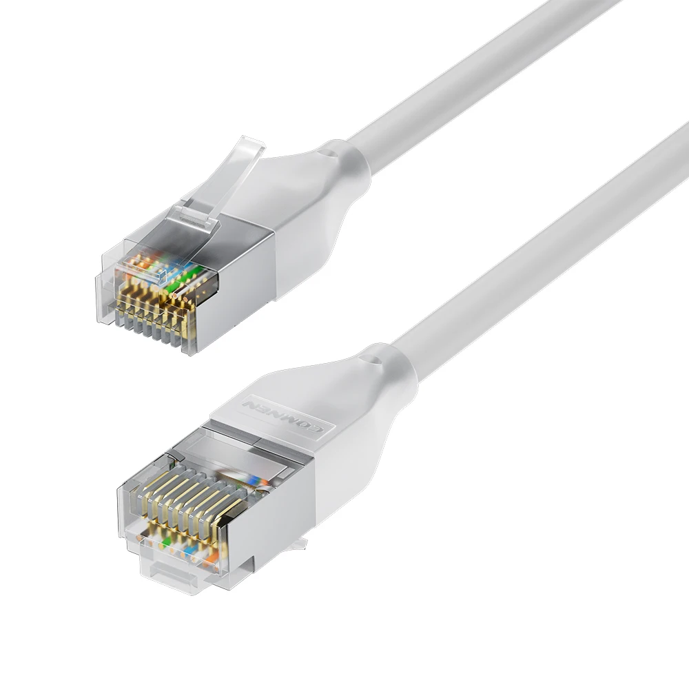 24 sztuki ekranowanych kabli FTP Cat6a 10G z ochroną przeciwprzepięciową, długość 0,1m 0,2m 0,3m, kable sieciowe do serwerów, switchów i sprzętu sieciowego. — zdjęcie produktu 7
