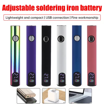 סוללת פיטוח חשמלית 510 דיגיטלית 400MAH סוללת חימום מוקדמת שלושה רמות להתאמת לחץ סוללה עם טעינה